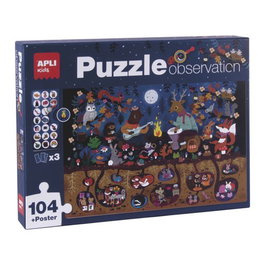 APLI Kids Puzle Educativo Observación Bosque 104 Piezas