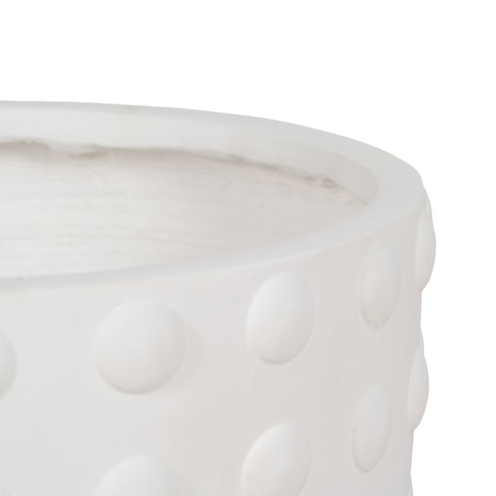 S/3 Maceteros Blanco Fibra de Magnesio 37 X 37 X 35,50 cm