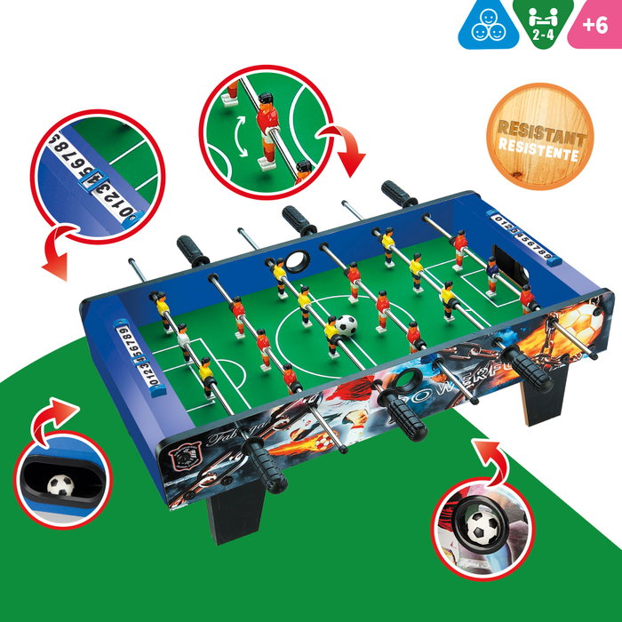 CB Games Futbolín de madera sobremesa 69x37x24 cm CB Games Futbolín de madera sobremesa 69x37x24 cm