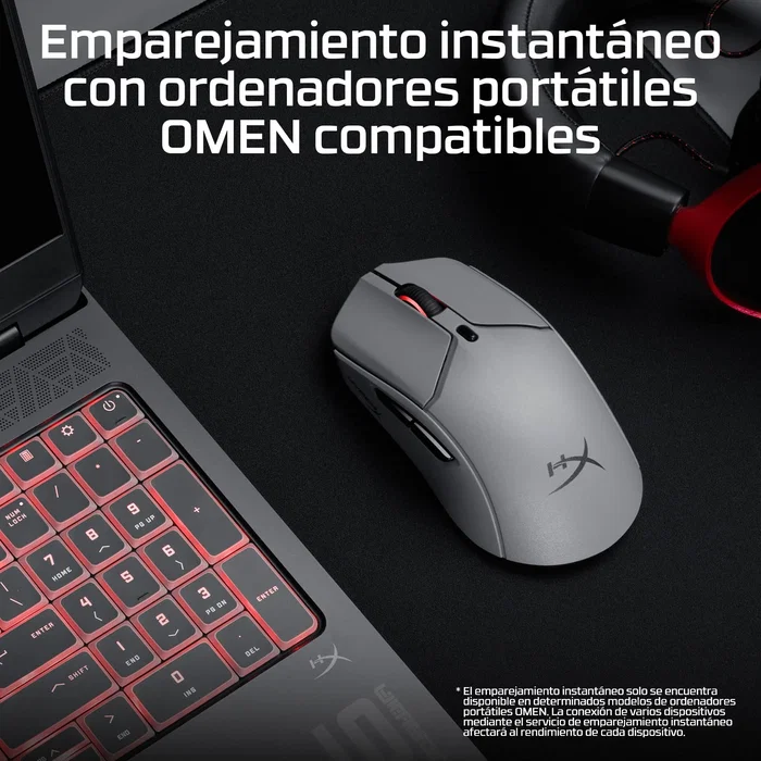 HyperX Pulsefire Haste 2 Pro 4K Ratón Gaming Inalámbrico Gris HyperX Pulsefire Haste 2 Pro 4K Ratón Gaming Inalámbrico Gris