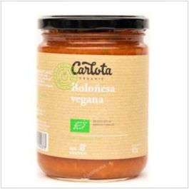 CARLOTA ORGANIC Salsa Boloñesa 425Gr Eco SG Vegan Sin Gluten