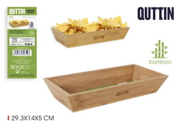 Quttin Bol de Bambú para Ensalada, Fruta o Decoración (12 Unidades)平衡