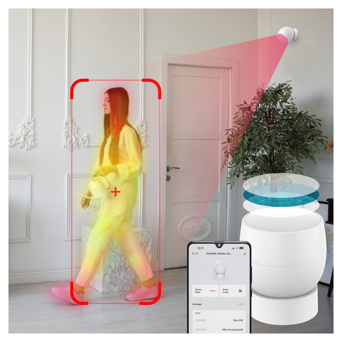 Extralink Smart Life Motion Sensor PIR ZigBee Extralink Smart Life Motion Sensor PIR ZigBee