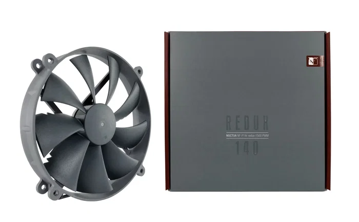 Noctua NF-P14R REDUX-1500 PWM Ventilador para PC 140mm - Ventilador Procesador/Caja, 4-Pin, 133.7 m³/h, 25.8 dB, Gris