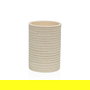 Versa Portacepillos Bursa Beige, Resina, Dimensiones 6.9x10.1x6.9 cm (2 Unidades)