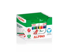 Alpino Rotulador Estándar Lote 18 Cajas: 12 de 12 Colores + 6 de 24 Colores Surtidos (3 Gratis)