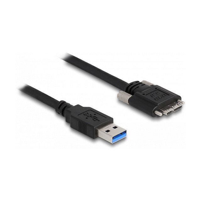 DeLOCK Cable USB 3.0 Tipo A a Micro-B con tornillos 0,5 m DeLOCK Cable USB 3.0 Tipo A a Micro-B con tornillos 0,5 m