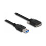 DeLOCK Cable USB 3.0 Tipo A a Micro-B con tornillos 0,5 m