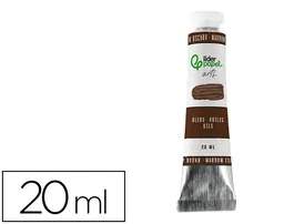 Liderpapel Pintura al Óleo Tubo de Aluminio 20 ml Marrón Oscuro