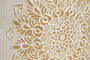 DKD Home Decor Macetero Arabe Mlaya Blanco Dorado Metal 40 x 35 x 40 cm Set de 2