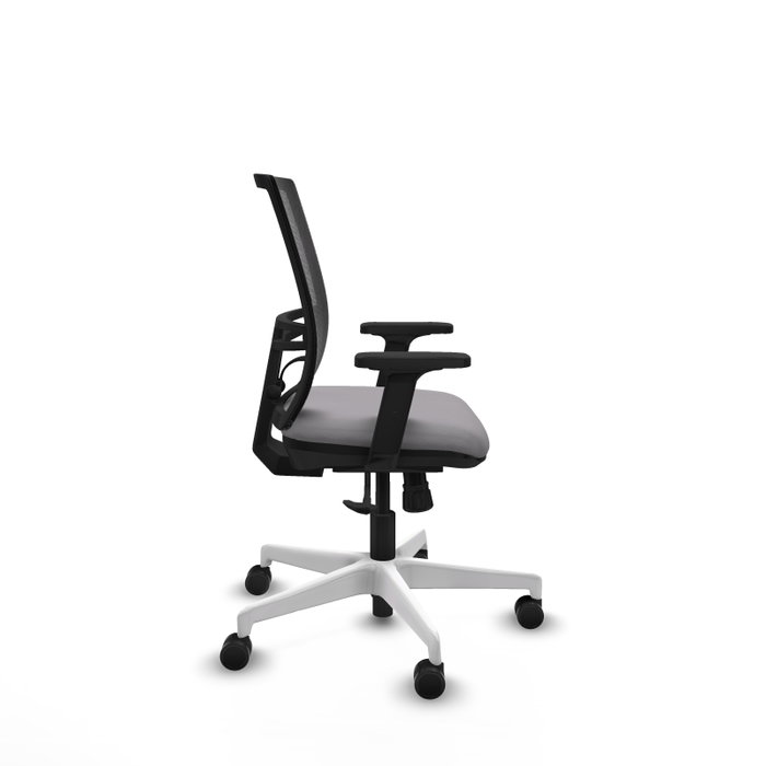 PIQUERAS Y CRESPO Silla de oficina Yunquera con mecanismo Sincro, Gris y Negro