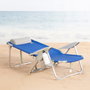AKTIVE Pack de 2 sillas plegables de playa con asiento textil