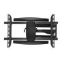 HAGOR BrackIT L Kit de Montaje en Pared para Monitor LCD, Bloqueable, Negro, Soporta Pantallas 32-55 Pulgadas (81.3-139.7 cm), 30 kg, 600x400 mm VESA, Inclinacion y Giro Ajustable