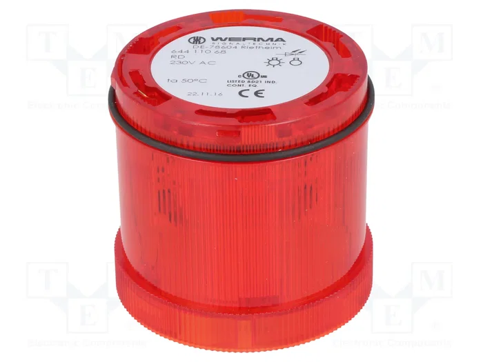 WERMA KombiSIGN 71 Señalizador Luminoso LED Rojo IP65 WERMA KombiSIGN 71 Señalizador Luminoso LED Rojo IP65