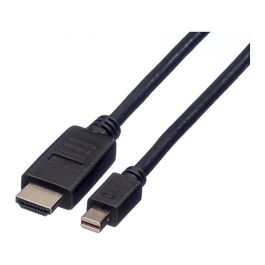 ROLINE 11.04.5791 Cable Mini DisplayPort a HDTV, 2m, Macho a Macho