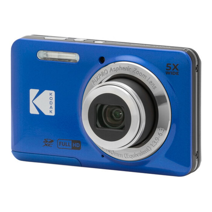 Kodak PIXPRO Friendly Zoom FZ55 Cámara Digital Compacta 16 MP, CMOS, Zoom Óptico 5x, Full HD, Pantalla LCD 2.7" - Azul