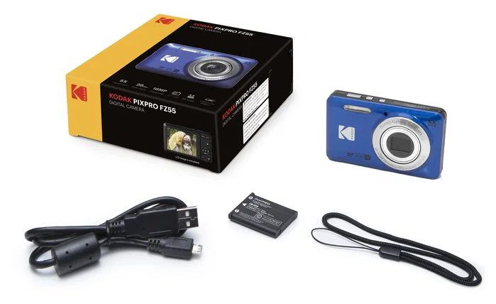 Kodak PIXPRO FZ55 Azul 16 MP con Zoom Óptico 5x