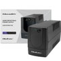 Qoltec 53772 Sistema de alimentación ininterrumpida Línea interactiva 650VA 360W Negro