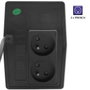 Qoltec 53772 Sistema de alimentación ininterrumpida Línea interactiva 650VA 360W Negro