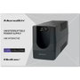 Qoltec 53772 Sistema de alimentación ininterrumpida Línea interactiva 650VA 360W Negro