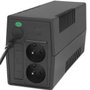 Qoltec 53772 Sistema de alimentación ininterrumpida Línea interactiva 650VA 360W Negro