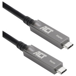 ACT USB-C 3.2 Gen2 Active Optical Cable (AOC) de 3m para paneles táctiles, vídeo, datos y alimentación