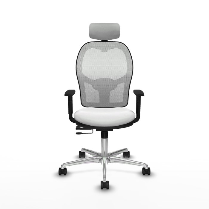PIQUERAS Y CRESPO Silla de oficina Jorquera con mecanismo Sincro/Traslack en color Blanco