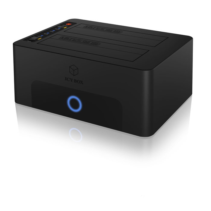 ICY BOX IB-1232CL-U3 Dockingstation USB 3.2 Gen 1 para 2 unidades SATA de 2.5/3.5 pulgadas ICY BOX IB-1232CL-U3 Dockingstation USB 3.2 Gen 1 para 2 unidades SATA de 2.5/3.5 pulgadas