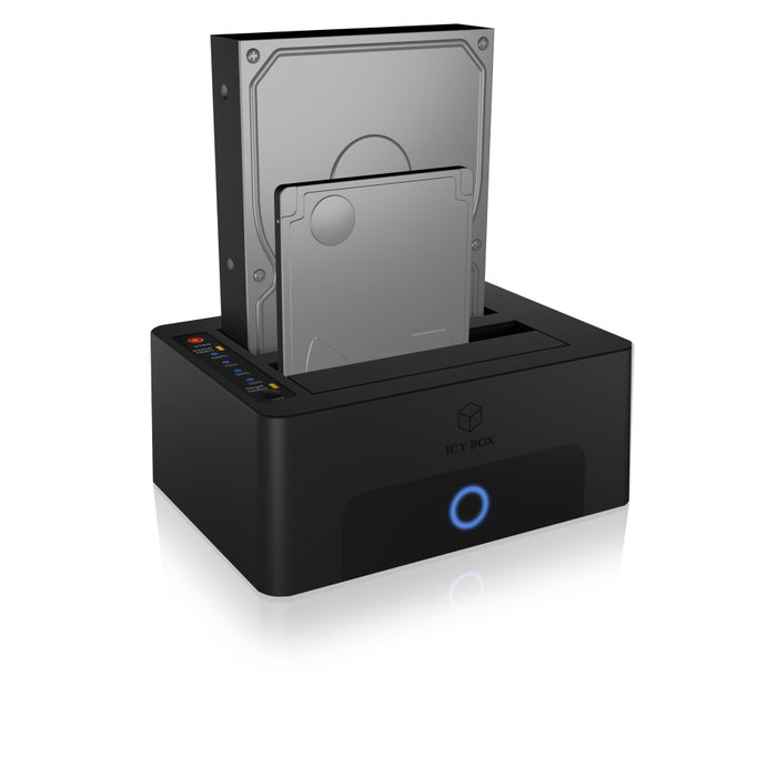 ICY BOX IB-1232CL-U3 Dockingstation USB 3.2 Gen 1 para 2 unidades SATA de 2.5/3.5 pulgadas ICY BOX IB-1232CL-U3 Dockingstation USB 3.2 Gen 1 para 2 unidades SATA de 2.5/3.5 pulgadas