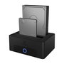 ICY BOX IB-1232CL-U3 Docking Station USB 3.0 para 2 Unidades SSD/HDD SATA de 2.5 o 3.5 Pulgadas, Compatible con UASP, Hot-Swap, Color Negro