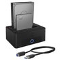 Icy ICY BOX IB-1232CL-U3 Docking Station para SATA de 2.5 y 3.5 pulgadas, USB 3.0, Negro