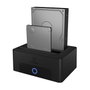 Icy ICY BOX IB-1232CL-U3 Docking Station para SATA de 2.5 y 3.5 pulgadas, USB 3.0, Negro