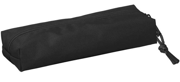 Safta Portatodo rectangular con goma elástica Black 22x4x7 cm