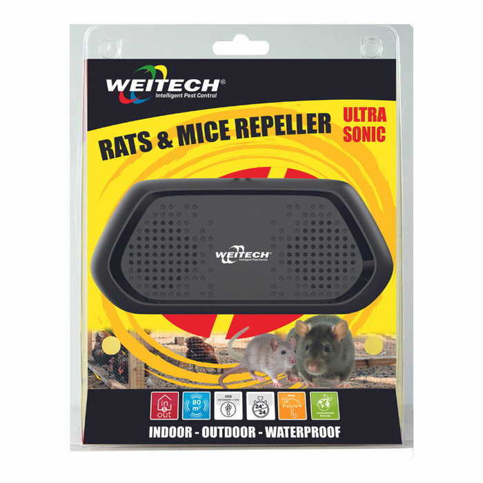 Weitech Ahuyentador ultrasónico de ratas y ratones Weitech Ahuyentador ultrasónico de ratas y ratones