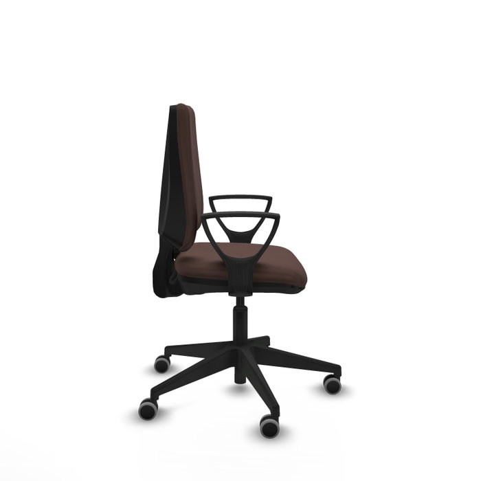 PIQUERAS Y CRESPO Silla de oficina Elche en Similpiel Marrón oscuro