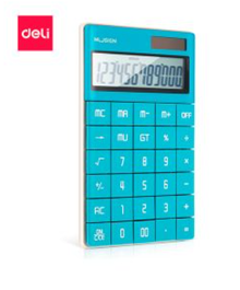Deli Calculadora ENS041 de 12 dígitos azul