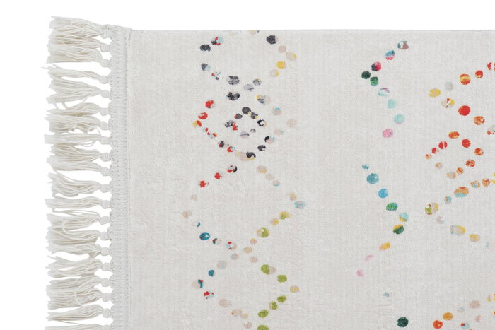 DKD Home Decor Alfombra de Poliéster con Diseño de Rombos Multicolor 160x230x0,7 cm