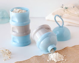 KioKids Dosificador Torre Leche En Polvo 340 mL Azul y Gris