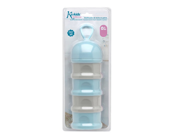 KioKids Dosificador Torre Leche En Polvo 340 mL Azul y Gris KioKids Dosificador Torre Leche En Polvo 340 mL Azul y Gris