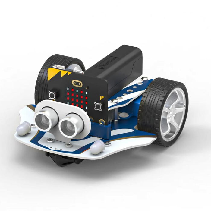Elecfreaks Smart Cutebot Pro - Robot Educativo Programable para Micro:bit, con 4 Sensores de Línea, Sensor Ultrasónico, Motores con Encoder, Kit de Robótica (sin Micro:bit/batería) Elecfreaks Smart Cutebot Pro - Robot Educativo Programable para Micro:bit, con 4 Sensores de Línea, Sensor Ultrasónico, Motores con Encoder, Kit de Robótica (sin Micro:bit/batería)