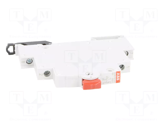 ABB Interruptor de botón rojo 16A 250VAC para raíl DIN ABB Interruptor de botón rojo 16A 250VAC para raíl DIN