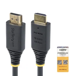 StarTech.com Cable HDMI 2.0 Premium Certificado 50cm 4K 60Hz HDR10