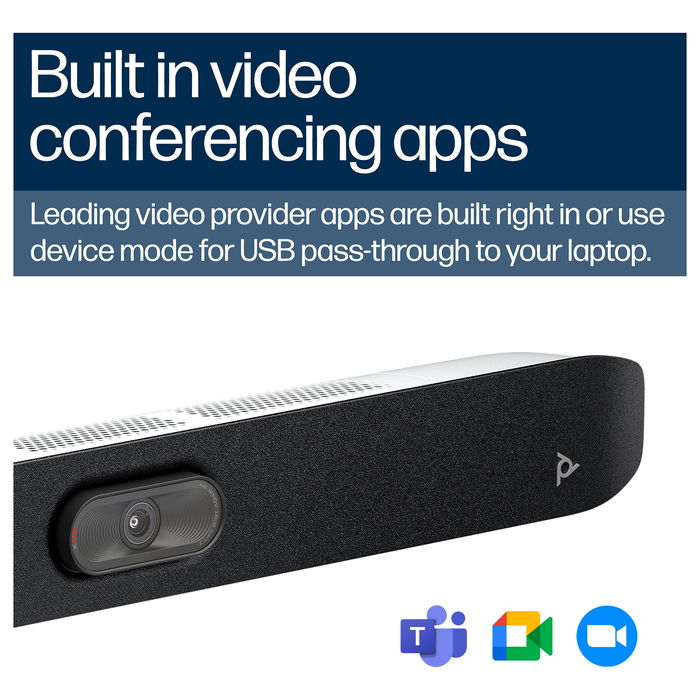 HP Poly Studio X32 Barra de Vídeo All-in-One, 4K Ultra HD 20 MP, Zoom 5x, 120º FOV, Bluetooth 5.0, Wi-Fi, PoE, Micrófono 4 Arrays, Altavoces HP Poly Studio X32 Barra de Vídeo All-in-One, 4K Ultra HD 20 MP, Zoom 5x, 120º FOV, Bluetooth 5.0, Wi-Fi, PoE, Micrófono 4 Arrays, Altavoces