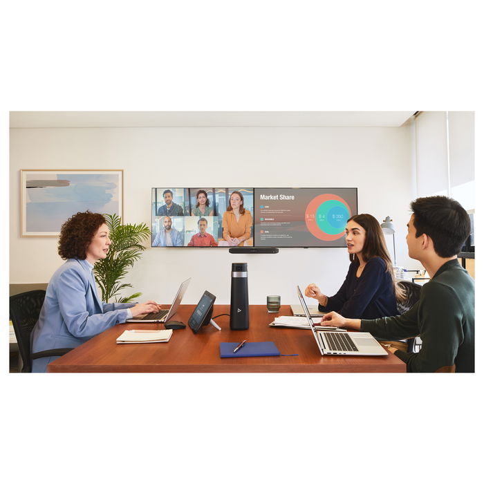 HP Poly Studio X32 Barra de Vídeo All-in-One, 4K Ultra HD 20 MP, Zoom 5x, 120º FOV, Bluetooth 5.0, Wi-Fi, PoE, Micrófono 4 Arrays, Altavoces HP Poly Studio X32 Barra de Vídeo All-in-One, 4K Ultra HD 20 MP, Zoom 5x, 120º FOV, Bluetooth 5.0, Wi-Fi, PoE, Micrófono 4 Arrays, Altavoces