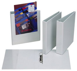 Esselte Carpeta Canguro PVC Básica A4 4 Anillas Mixtas Blanco (Pack de 3)