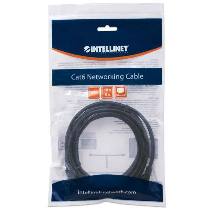 Intellinet Cable de red Cat6 U/UTP 3m Negro Intellinet Cable de red Cat6 U/UTP 3m Negro