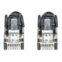 Intellinet Cable de red Cat6 U/UTP RJ45 3m Negro con hebilla protectora