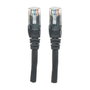 Intellinet Cable de red Cat6 U/UTP RJ45 3m Negro con hebilla protectora