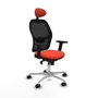 PIQUERAS Y CRESPO Silla de oficina Jorquera Naranja/Negro