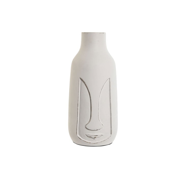 DKD Home Decor Jarrón Mango Blanco Cara